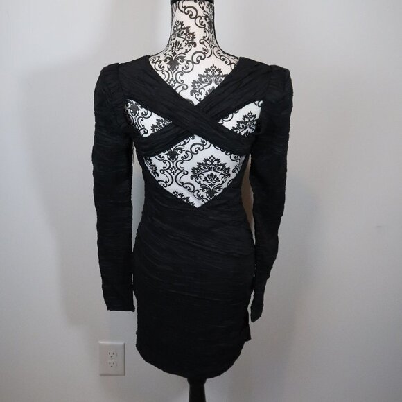 Free People Look of Love Ruched Lace Inset Dress 4 - Picture 6 of 15